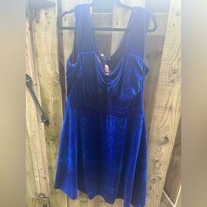 Bettie Page Repro Vintage Royal Blue Dress